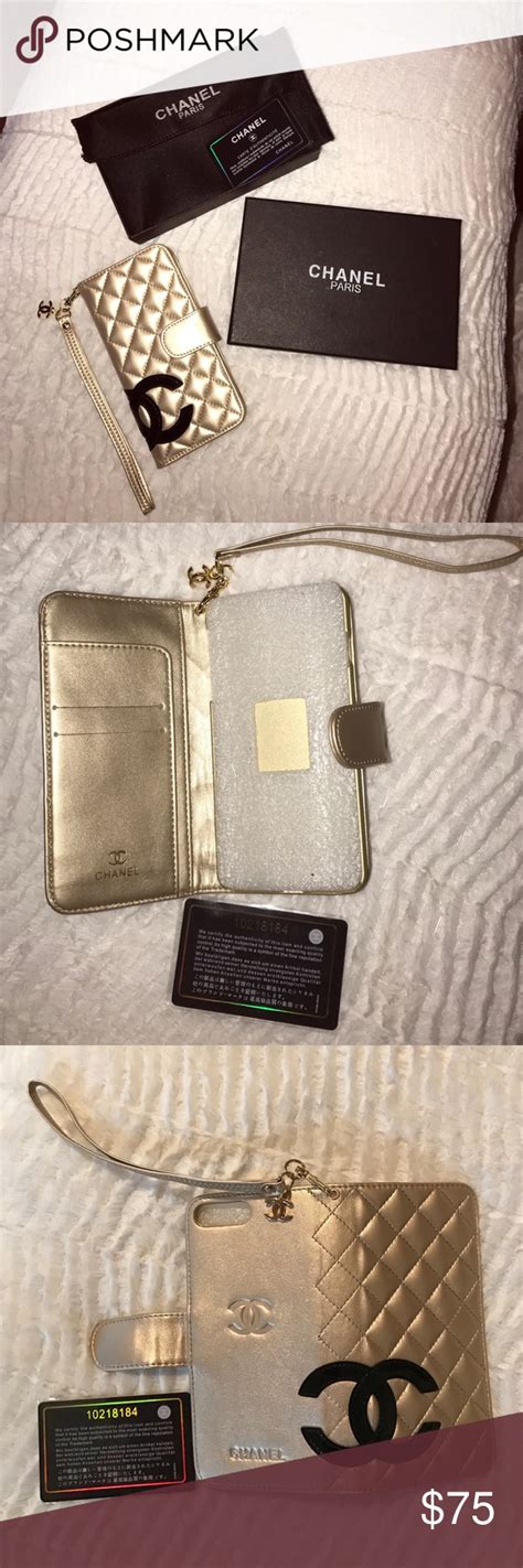 chanel iphone 7 plus case wallet|Chanel phones for sale.